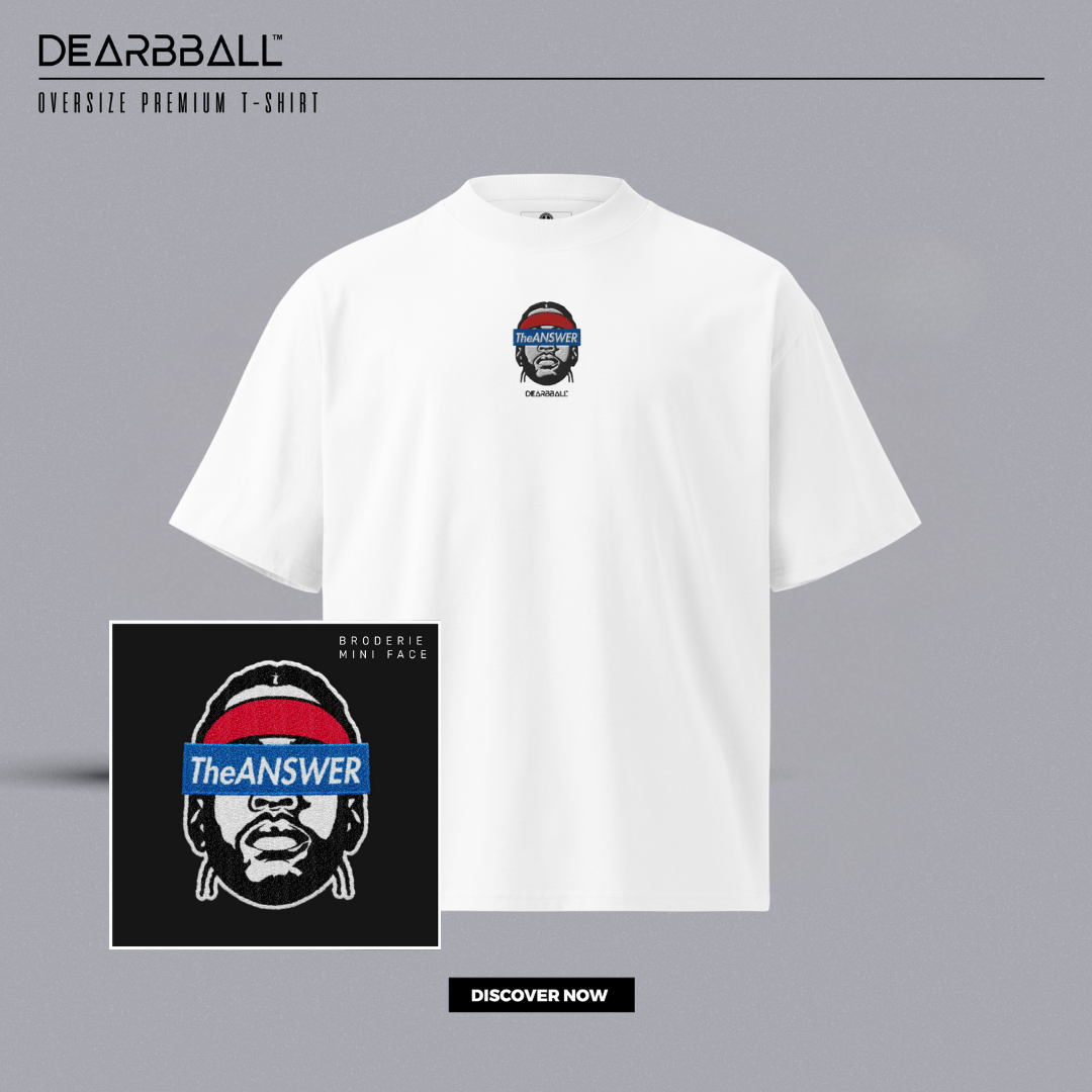 DearBBall Oversized Premium T-skjorte - TheAnswer BRODERI Edition