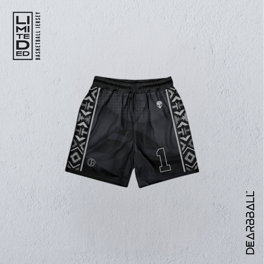 DearBBall Trikot-Shorts-Set - AL1EN 1 Silber Edition