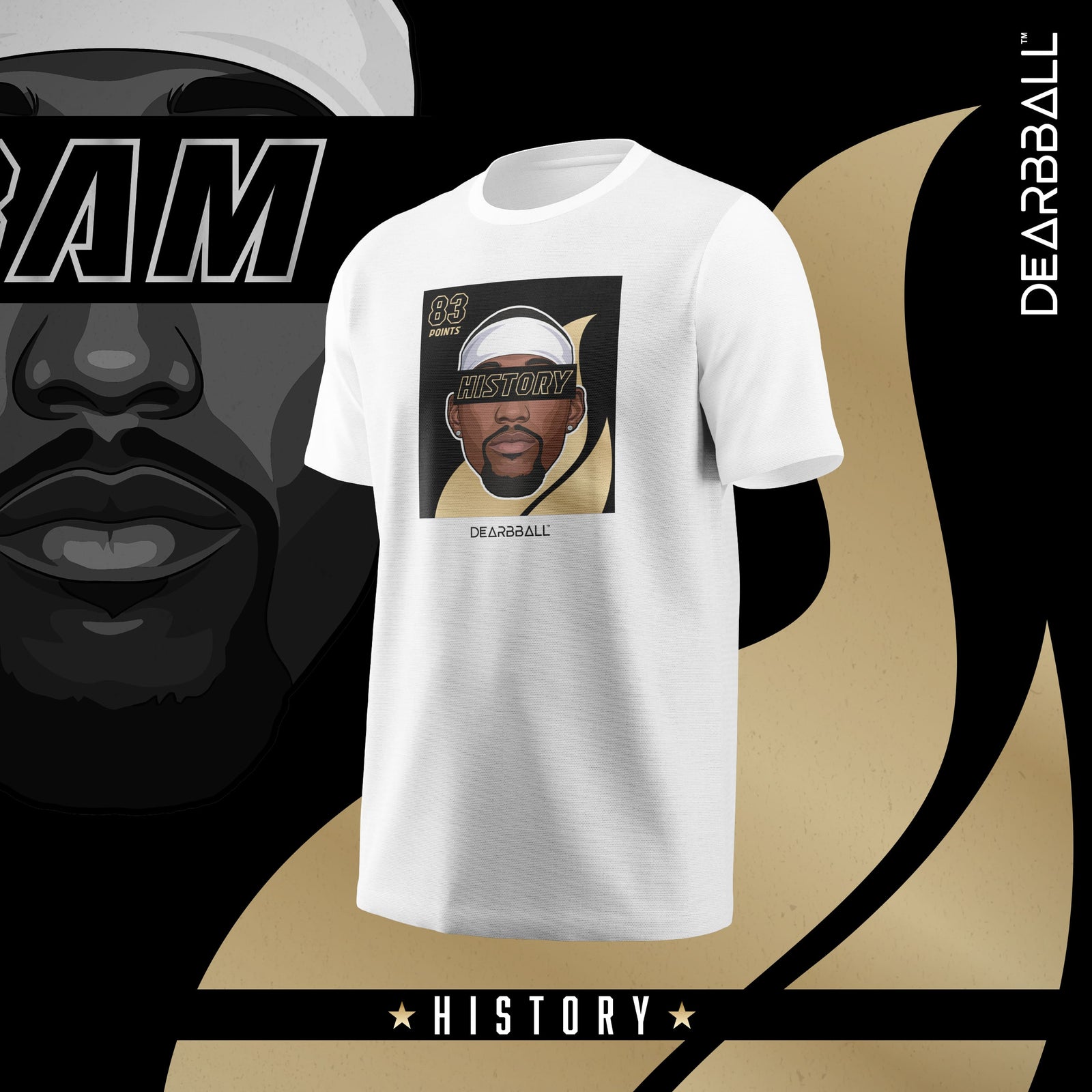 DearBBall T-Shirt - BAM 83 pts Edição Recorde Histórico