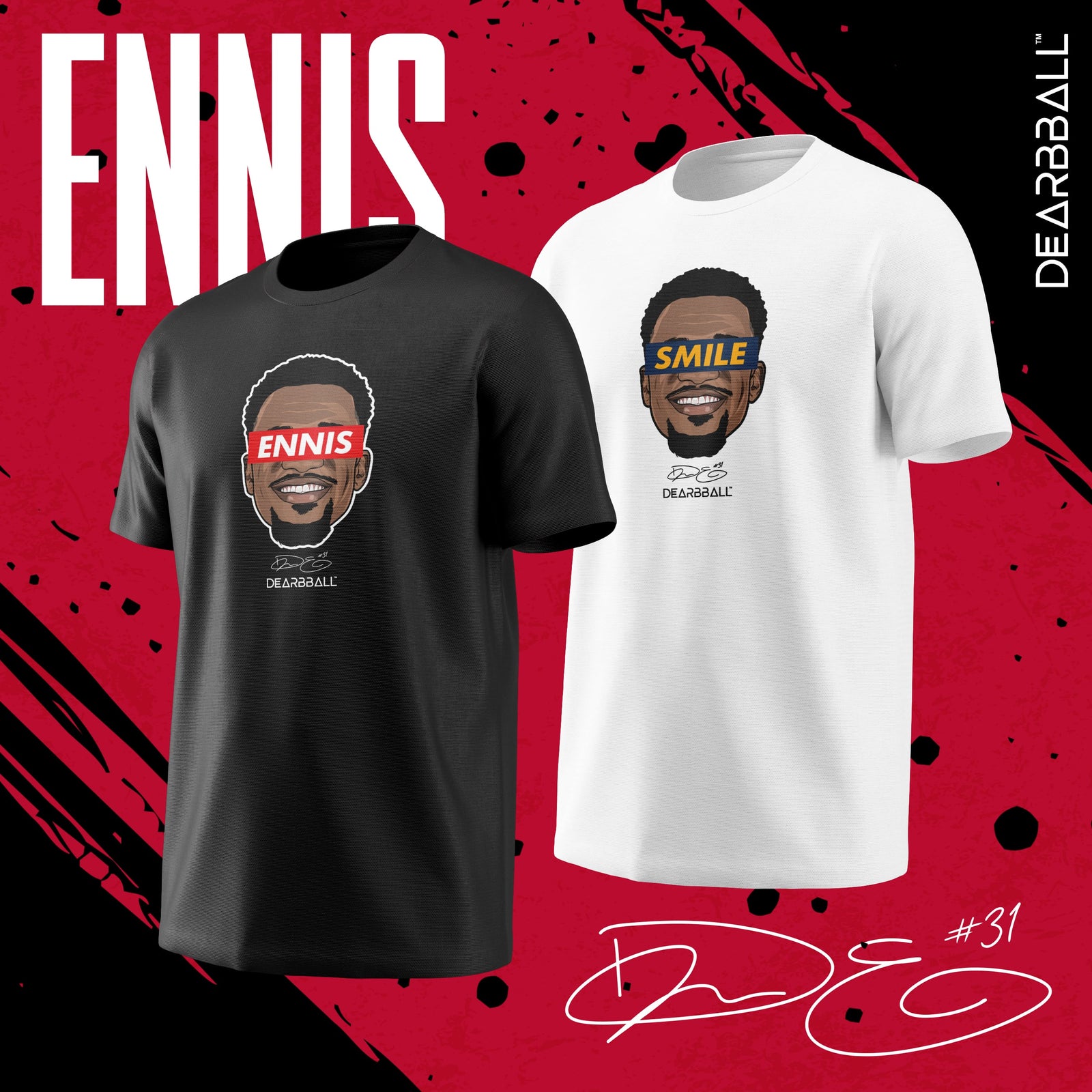 DearBBall T-Shirt - ENNIS Red Edition