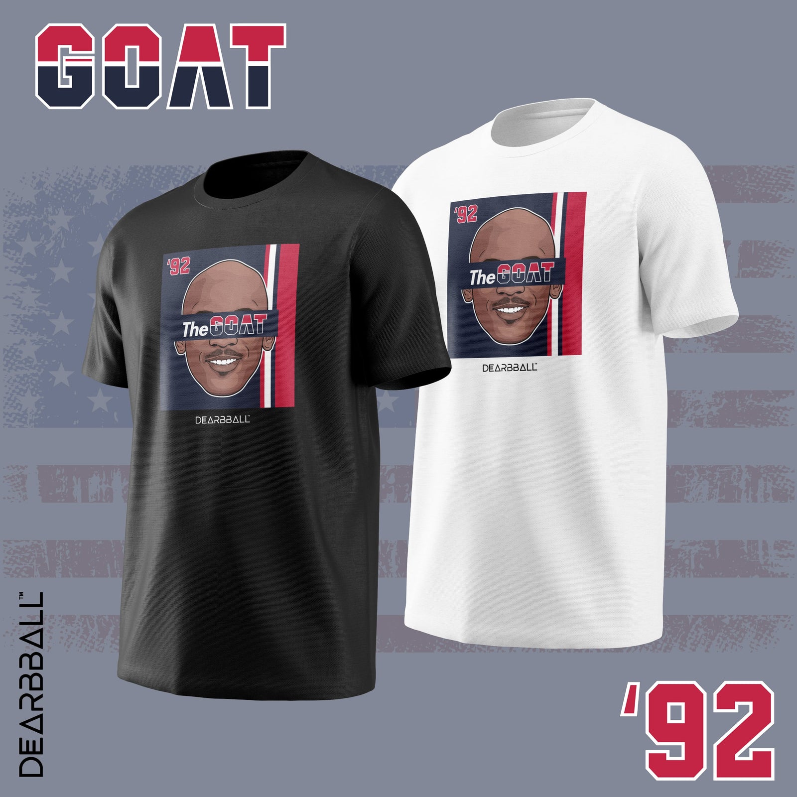 DearBBall T-skjorte - The GOAT Dream Team 92 Edition