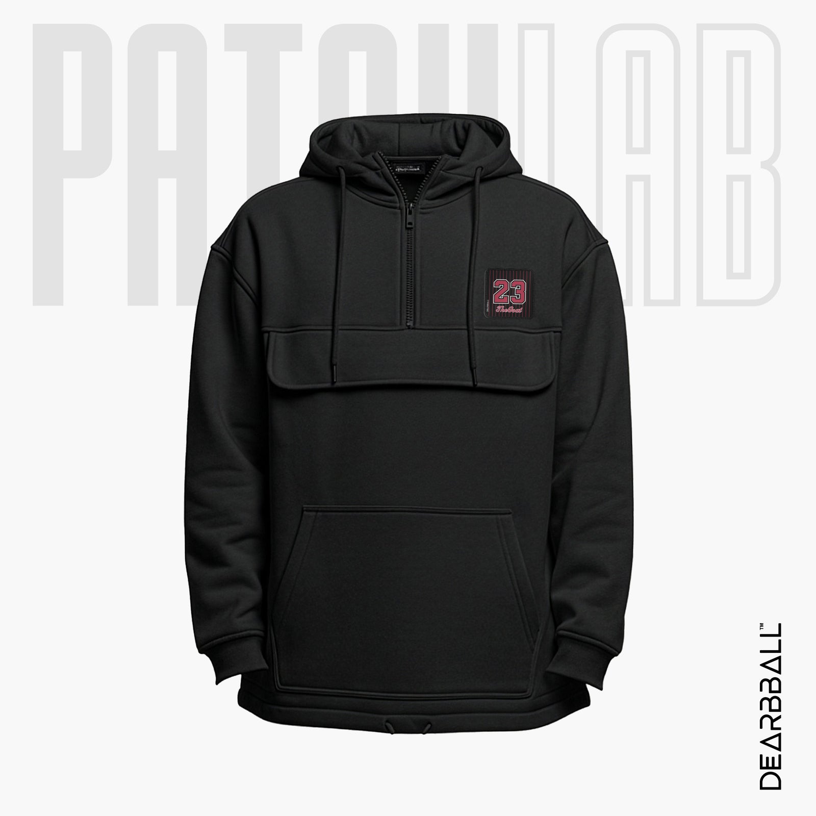 Hettegenser 3/4 Glidelås PatchLab