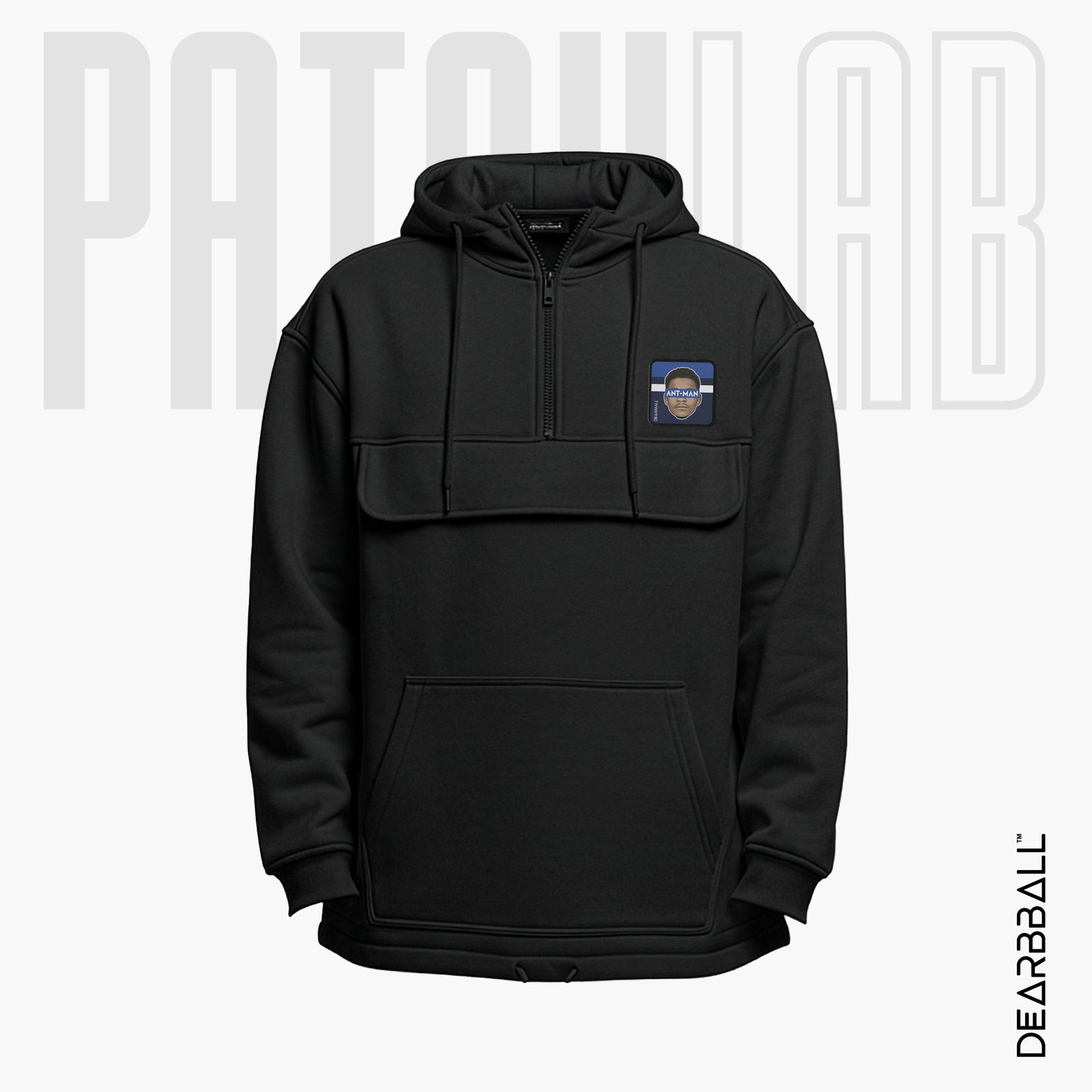 Hettegenser 3/4 Glidelås PatchLab