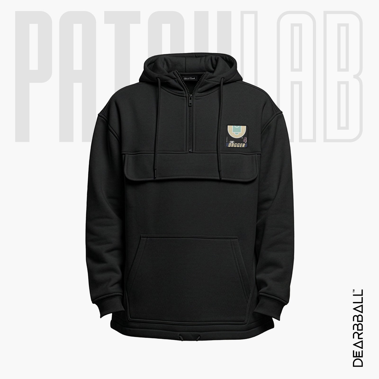 Hettegenser 3/4 Glidelås PatchLab