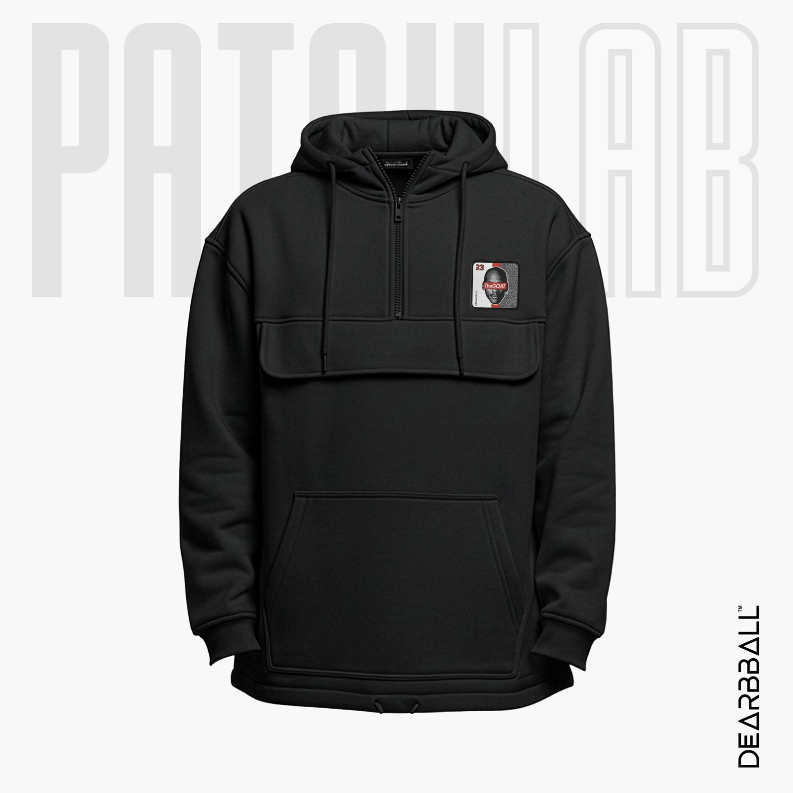 Hettegenser 3/4 Glidelås PatchLab