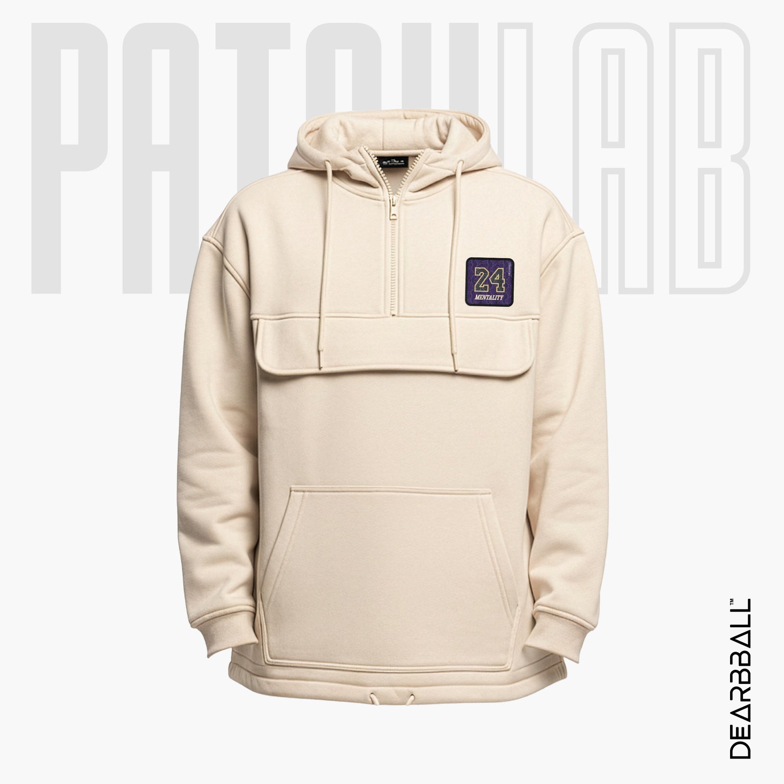Hettegenser 3/4 Glidelås PatchLab