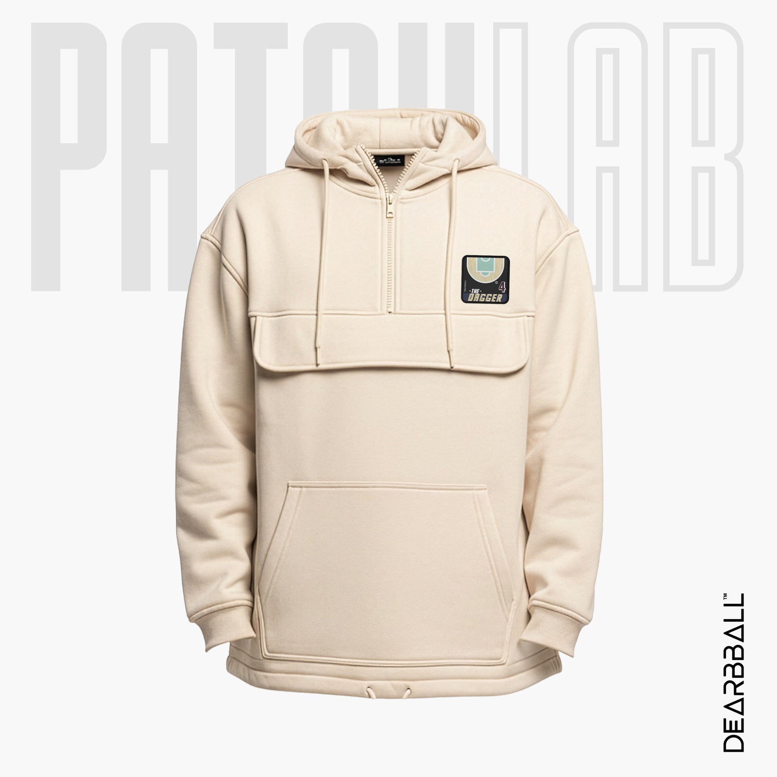 Hettegenser 3/4 Glidelås PatchLab