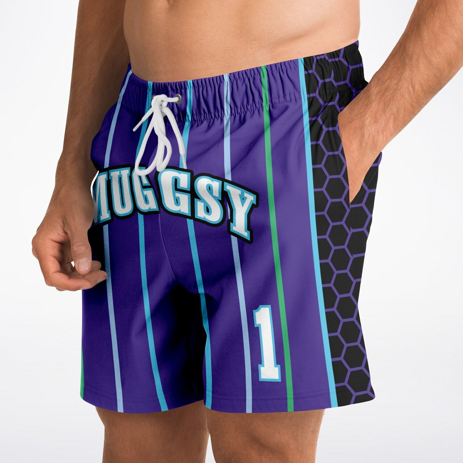 Calções Fashion DearBBall - Edição MUGGSY Roxo