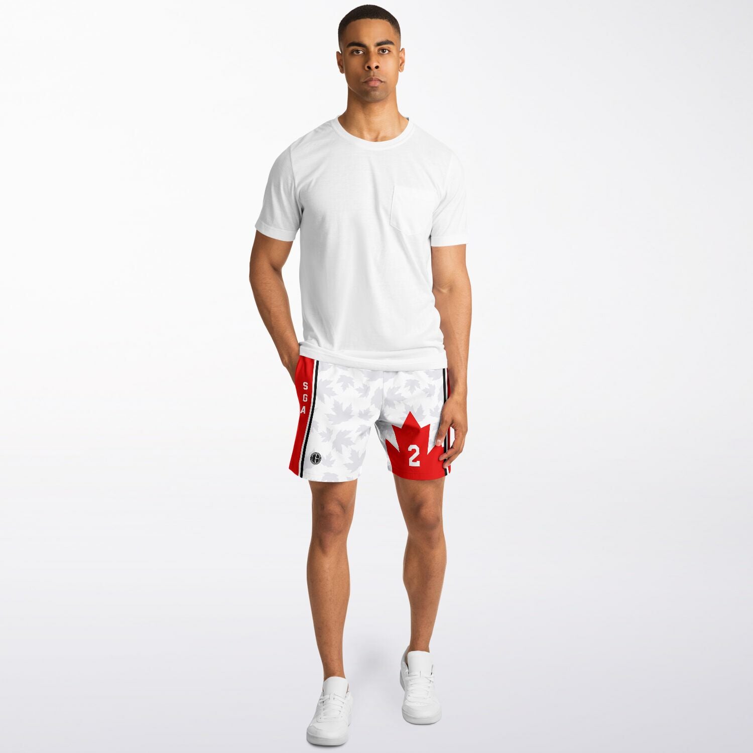 DearBBall Fashion Shorts - SGA 2 Canada Maple White Edition