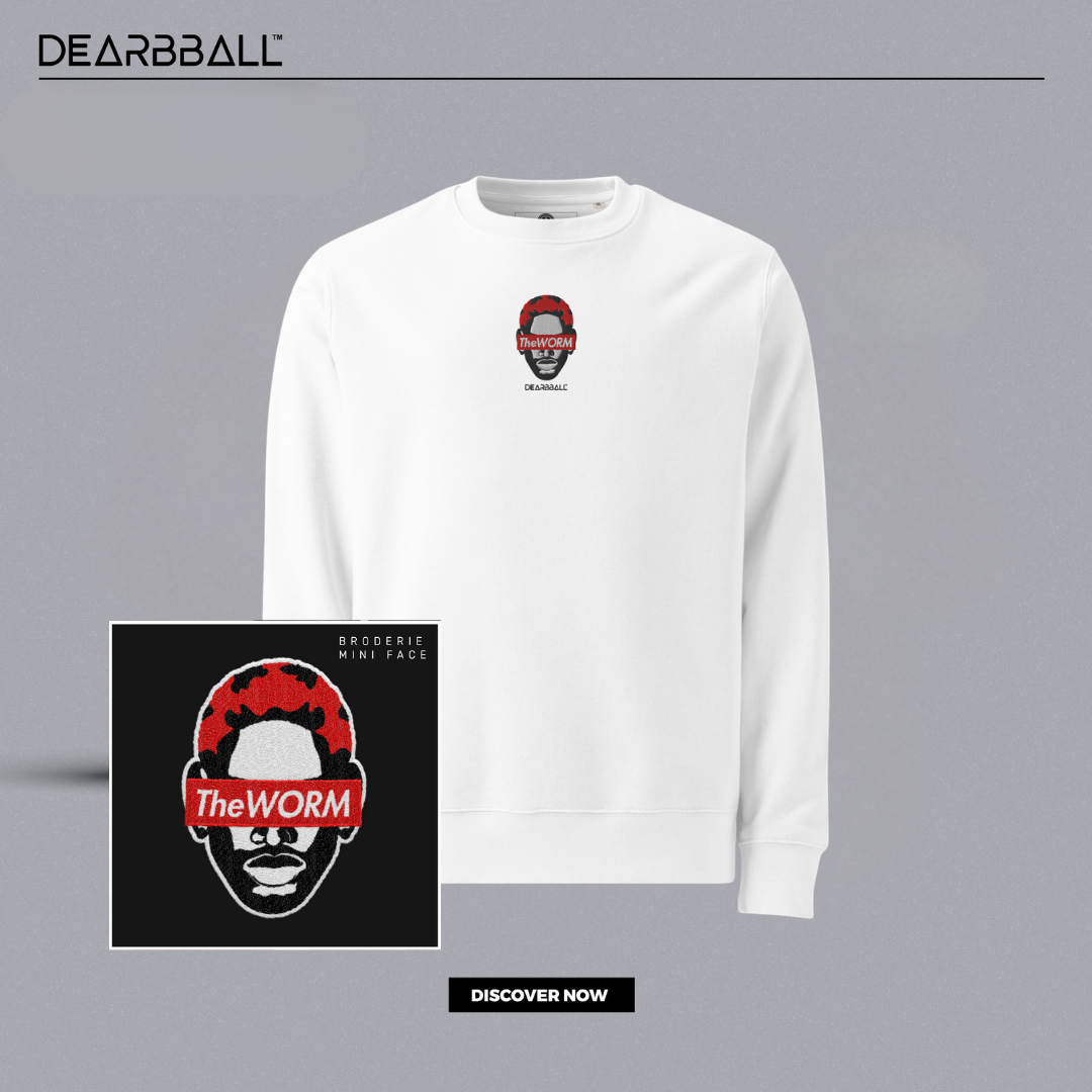 DearBBall Sweat Premium - TheWorm Estilo de Cabelo Vermelho Edição BRODERIE