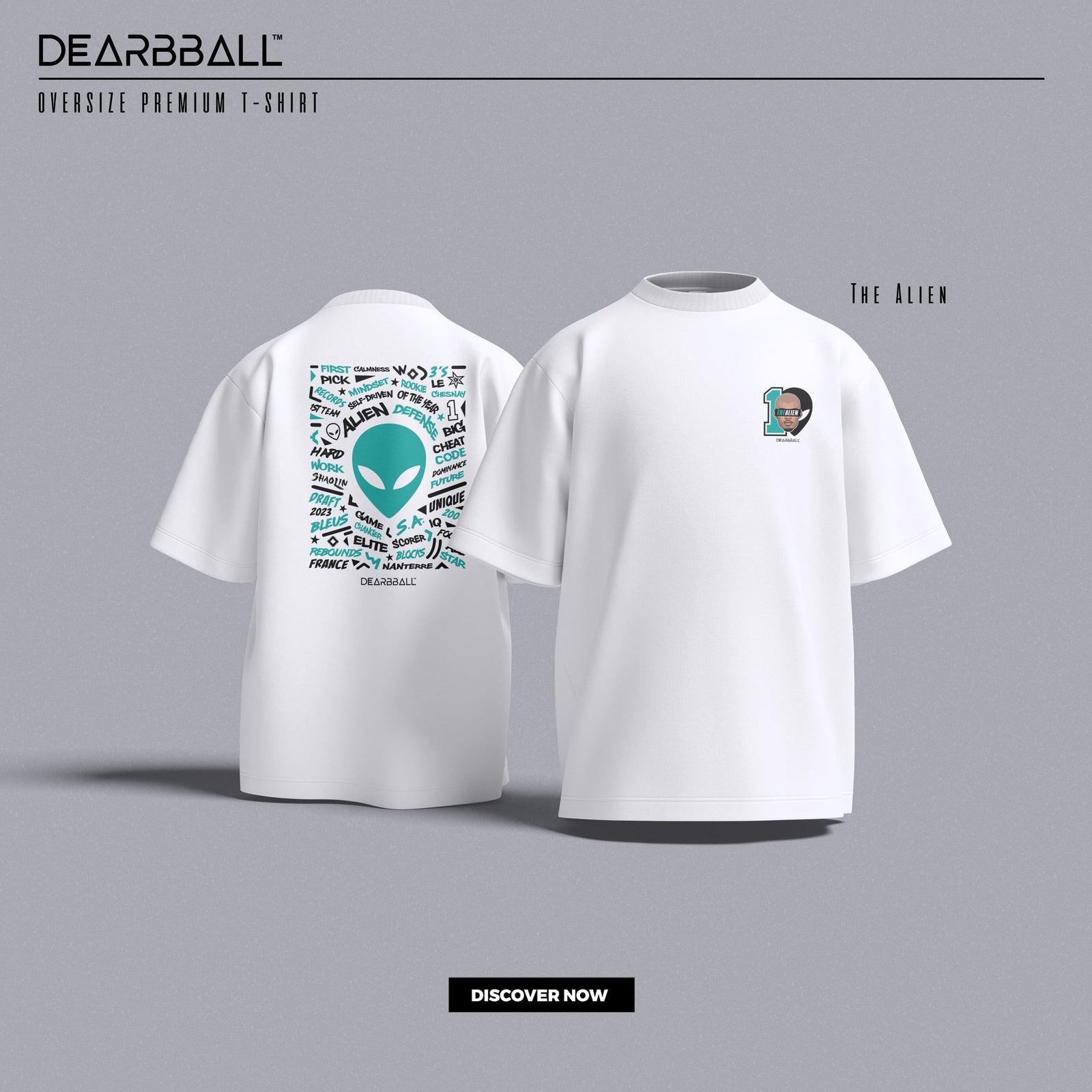 🔒 Camiseta Oversize Premium DearBBall - TheAlien 1 Edición Words Matter