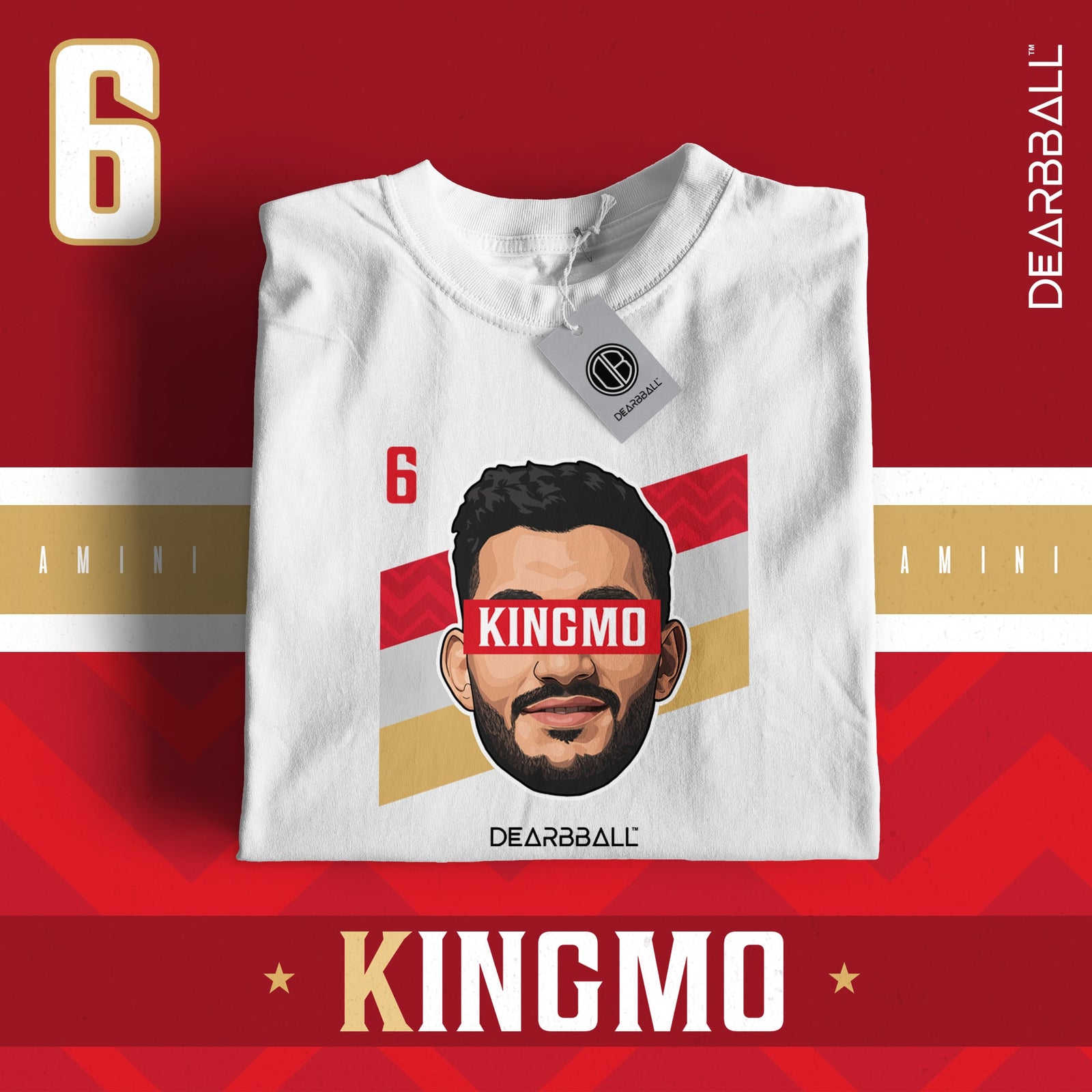DearBBall T-Shirt - Amini KINGMO Streifen Edition