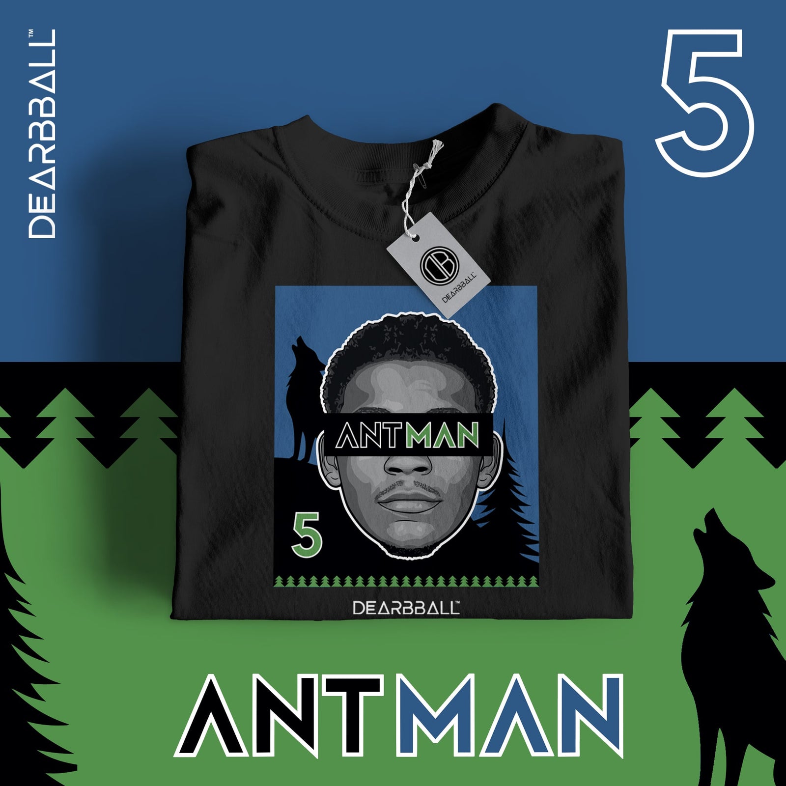 T-shirt DearBBall - Edição ANT-MAN Wolf