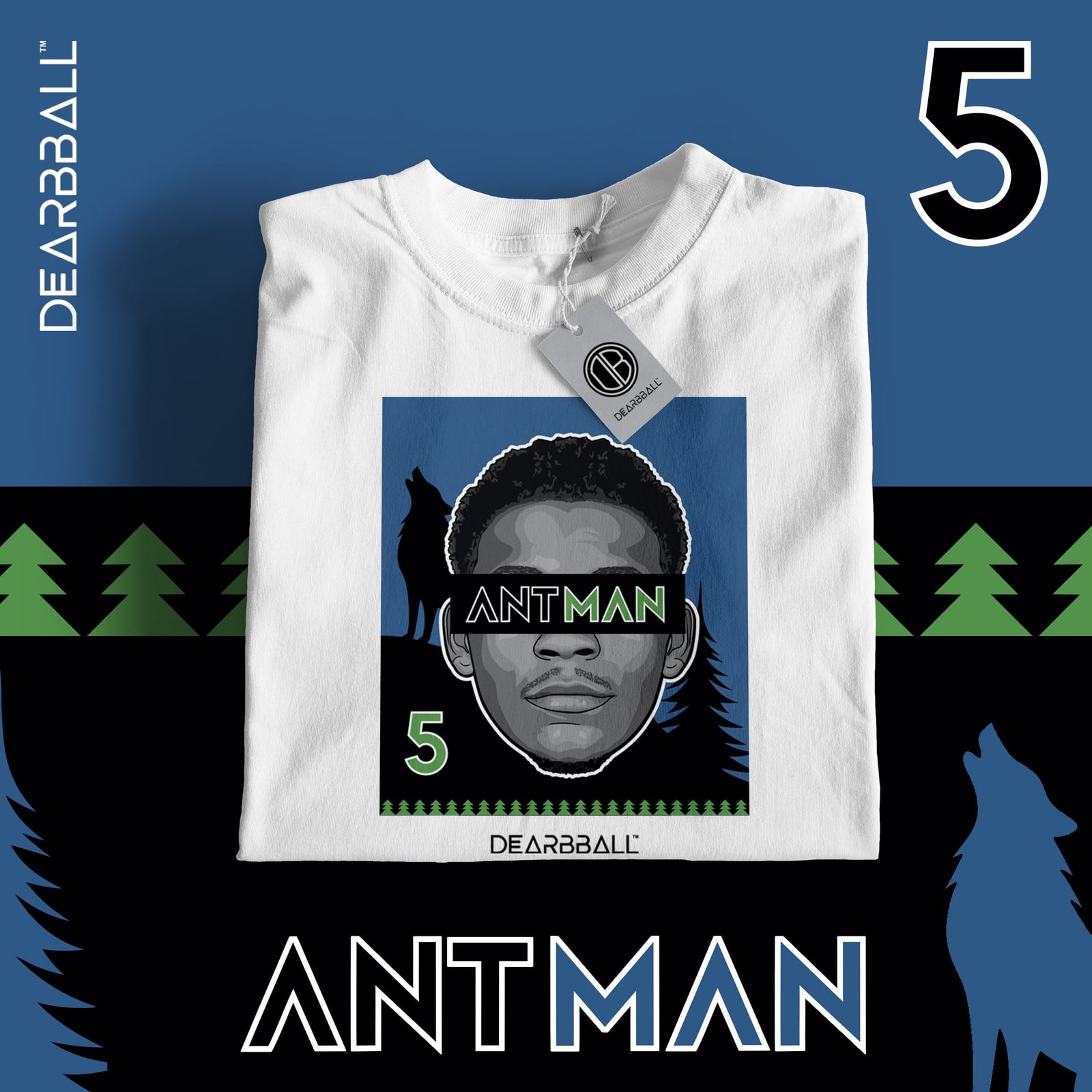 T-shirt DearBBall - Edição ANT-MAN Wolf