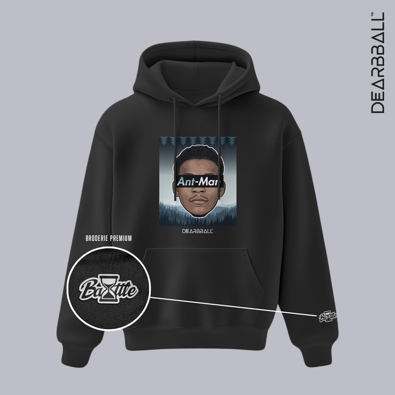 Felpa con Cappuccio DearBBall - ANT-MAN BOG Edizione Premium