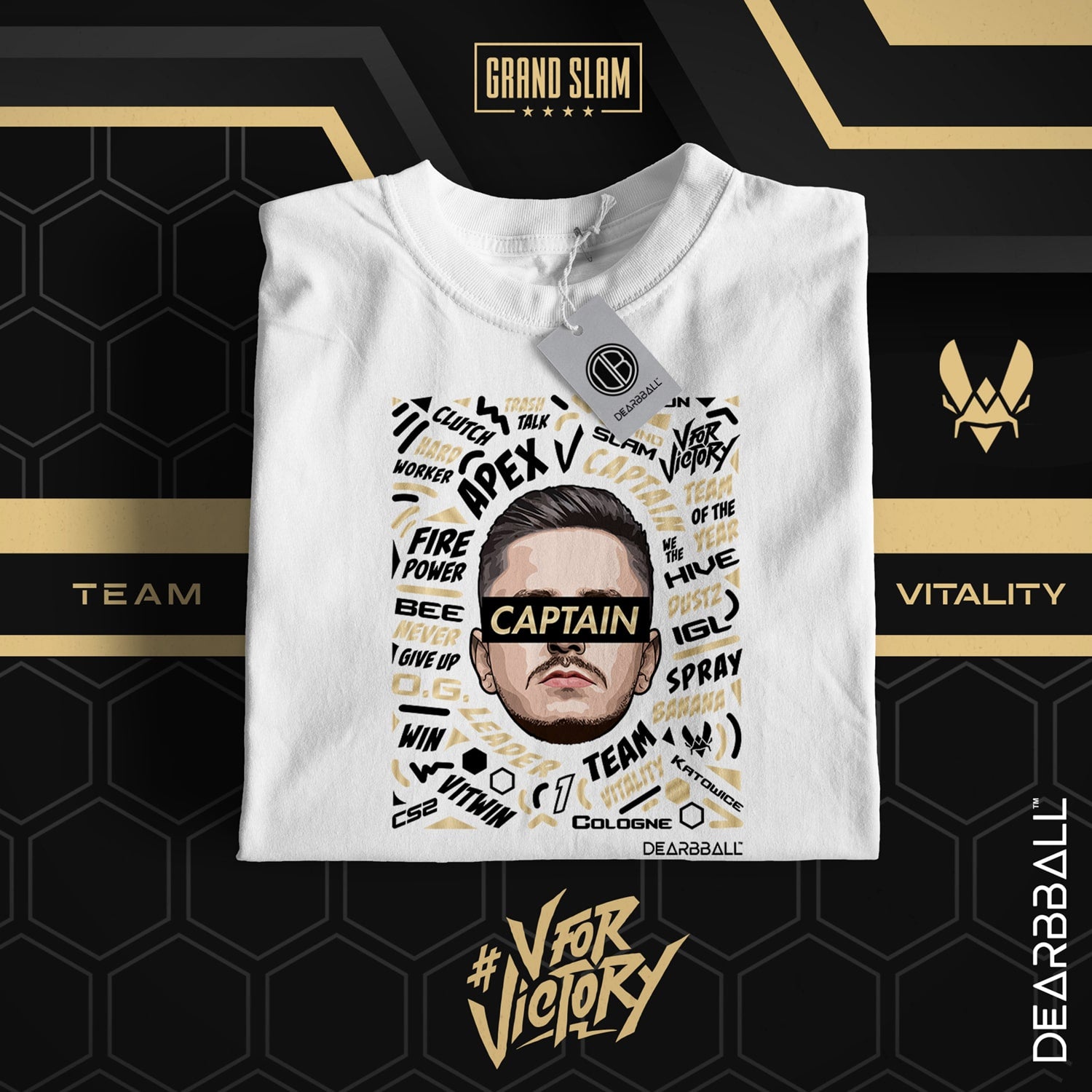 T-Shirt DearBBall - APEX CAPTAIN Words Matter VITALITY