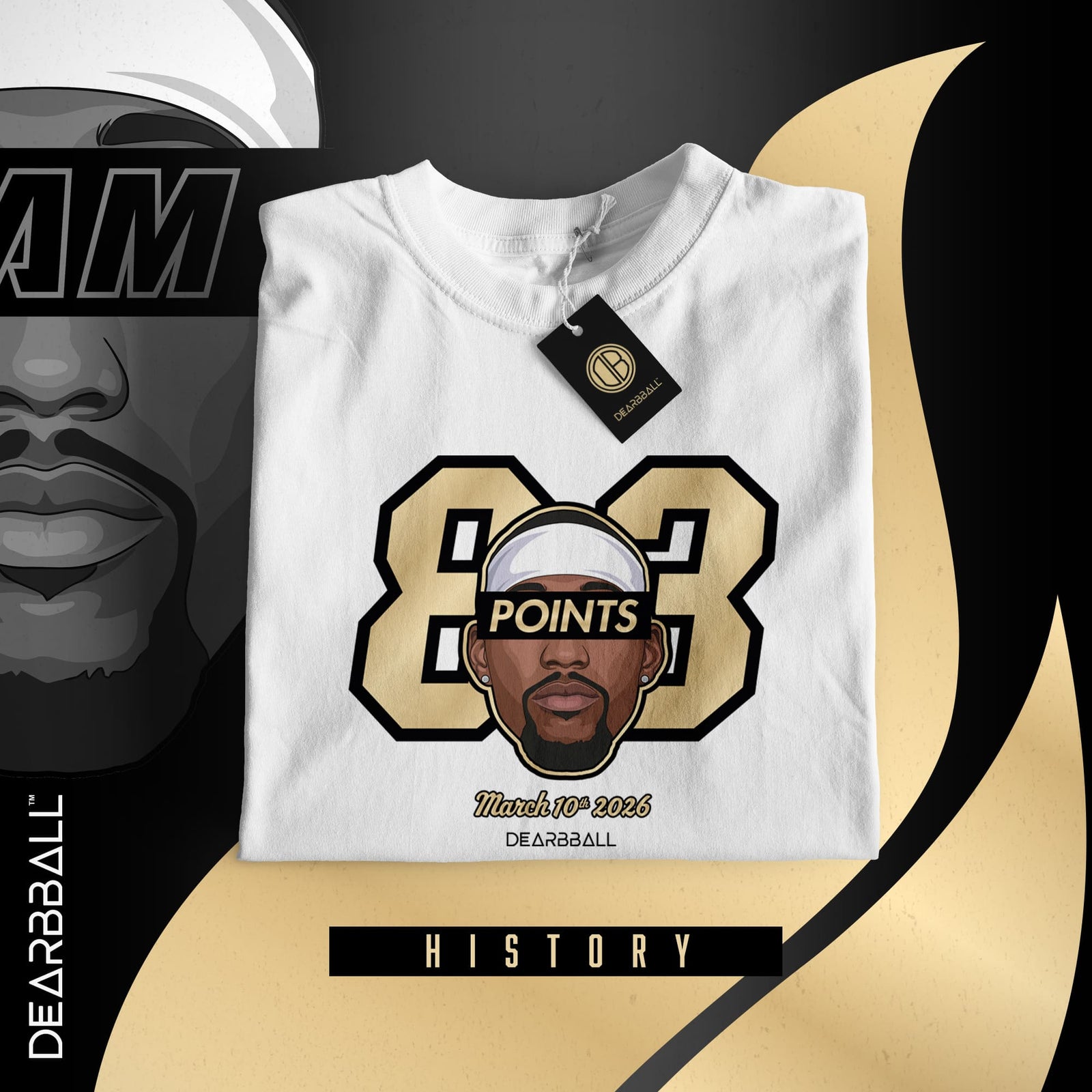 Camiseta DearBBall - BAM 83 pts Edición Récord