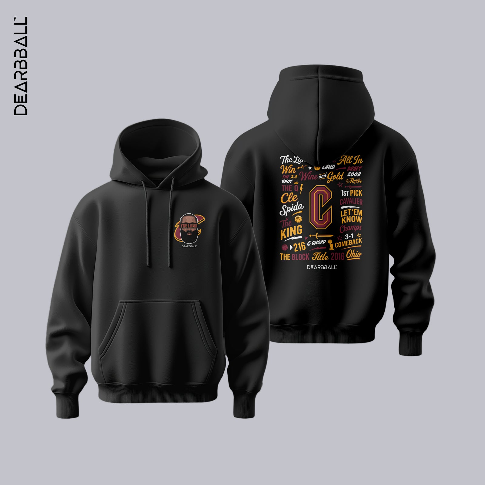 DearBBall Hoodie Premium - BEARD The Land Words Matter Edition