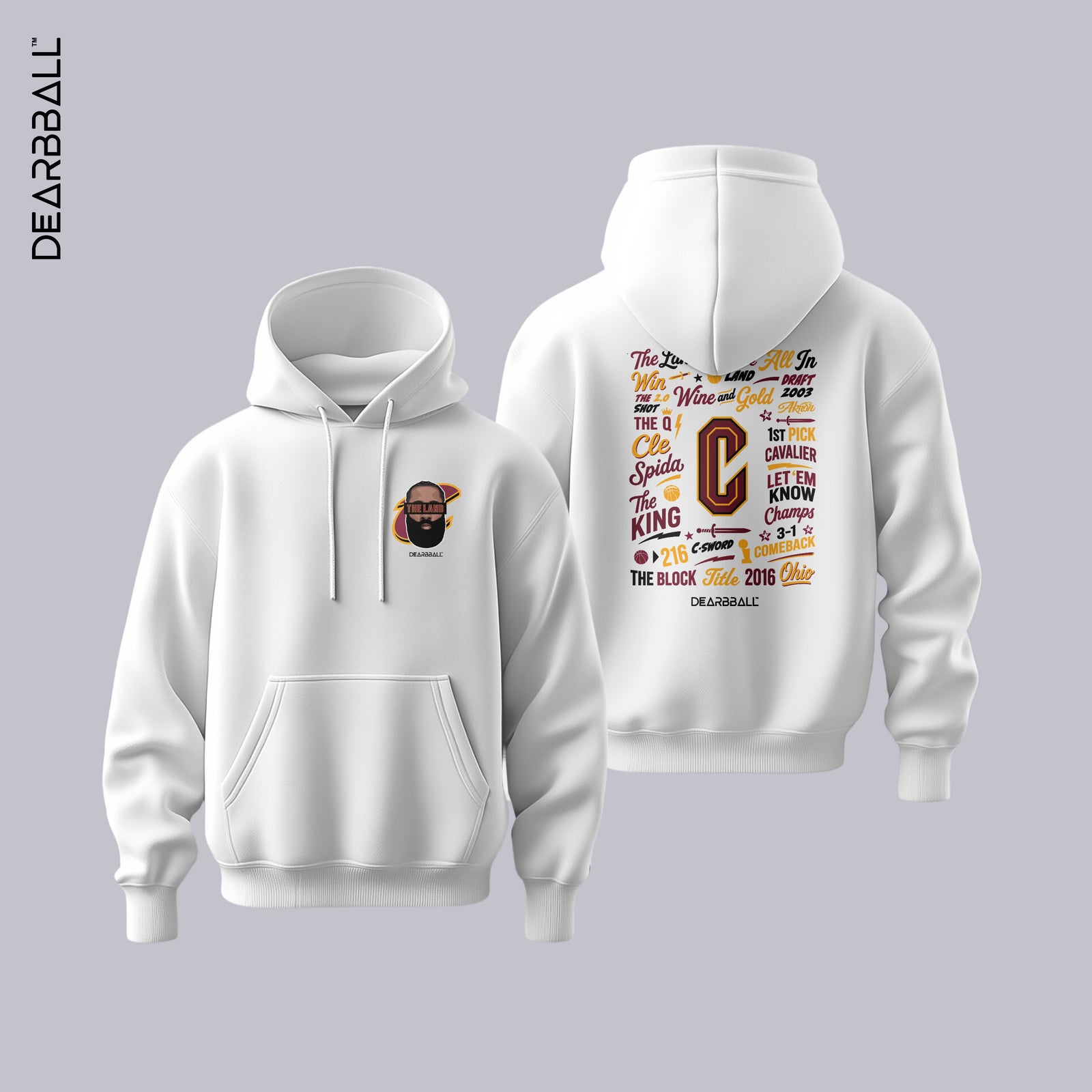 DearBBall Hoodie Premium - BEARD The Land Words Matter Edition