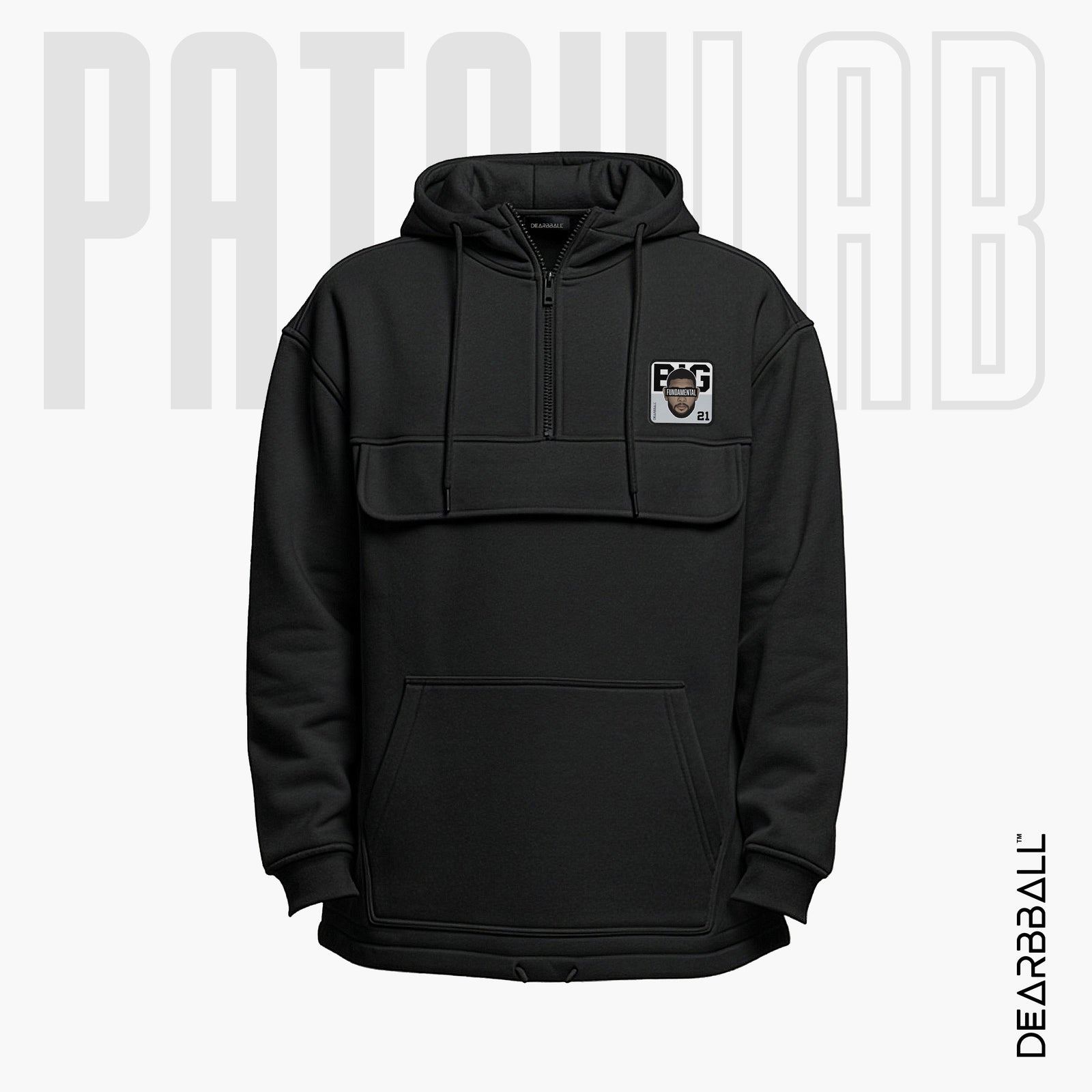 Hettegenser 3/4 Glidelås PatchLab