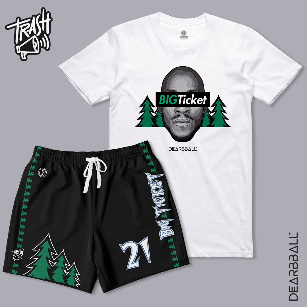 2 Conjuntos Premium DearBBall - BIGTicket Minnesota TrashTalk Edición Broderie