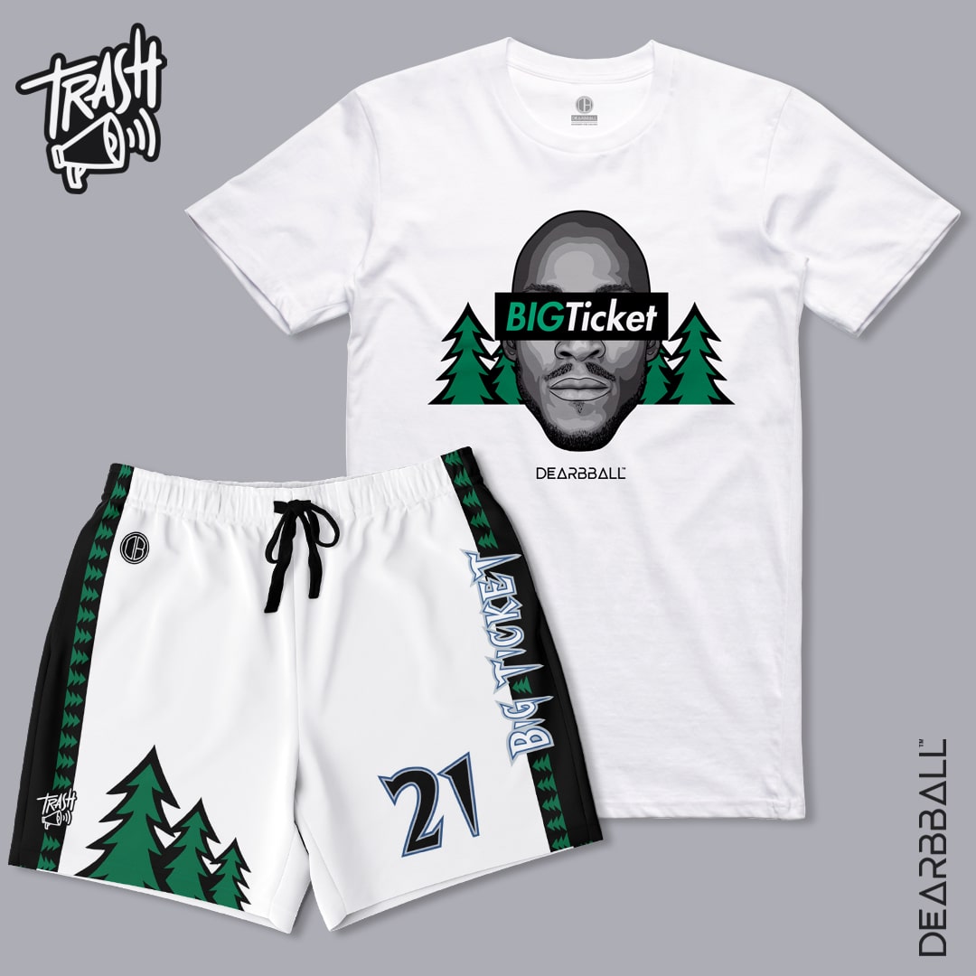 2 Conjuntos Premium DearBBall - BIGTicket Minnesota TrashTalk Edición Broderie
