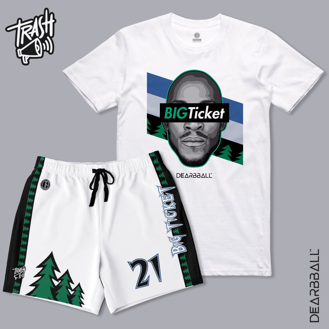 2 Conjuntos Premium DearBBall - BIGTicket Minnesota TrashTalk Edición Broderie