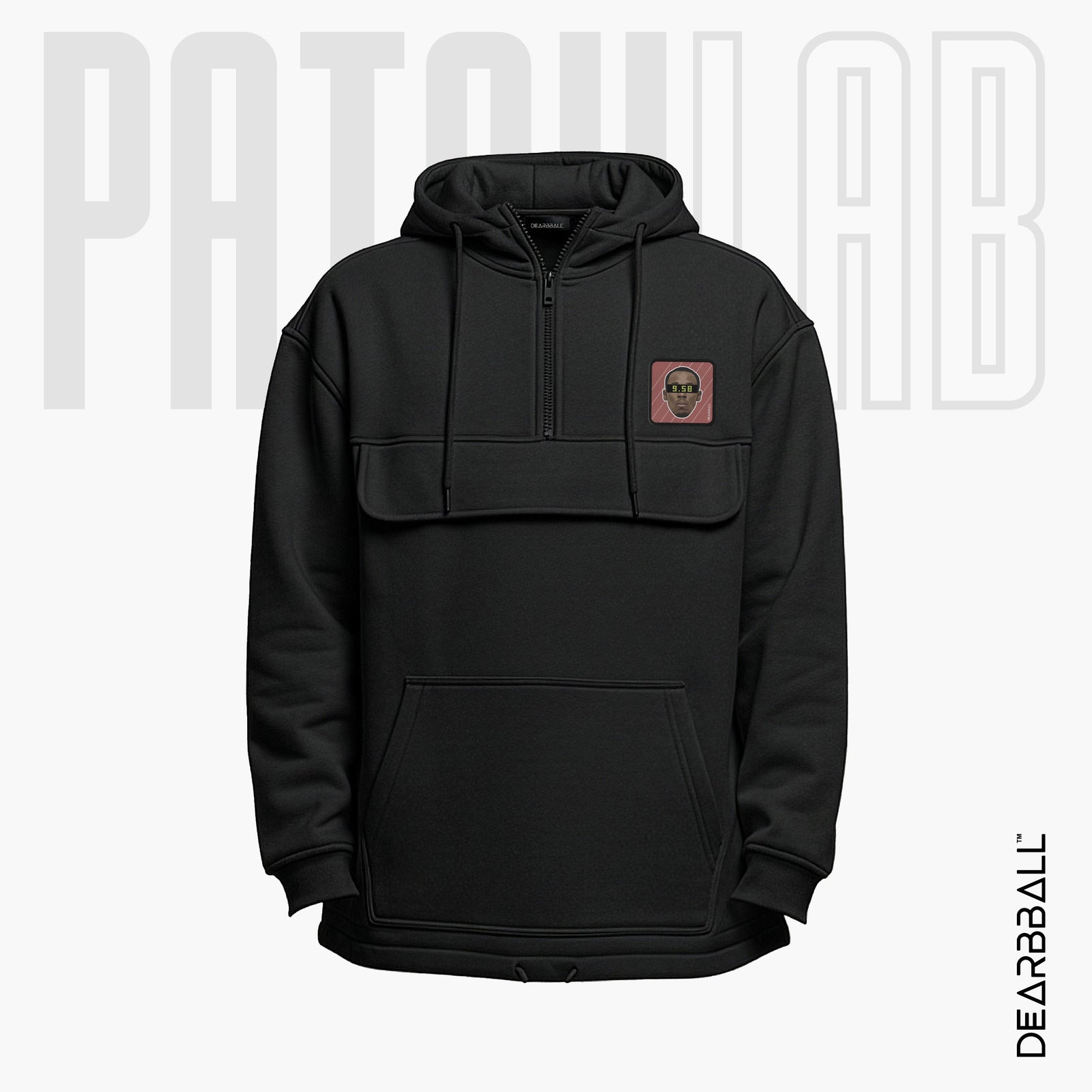 Hettegenser 3/4 Glidelås PatchLab