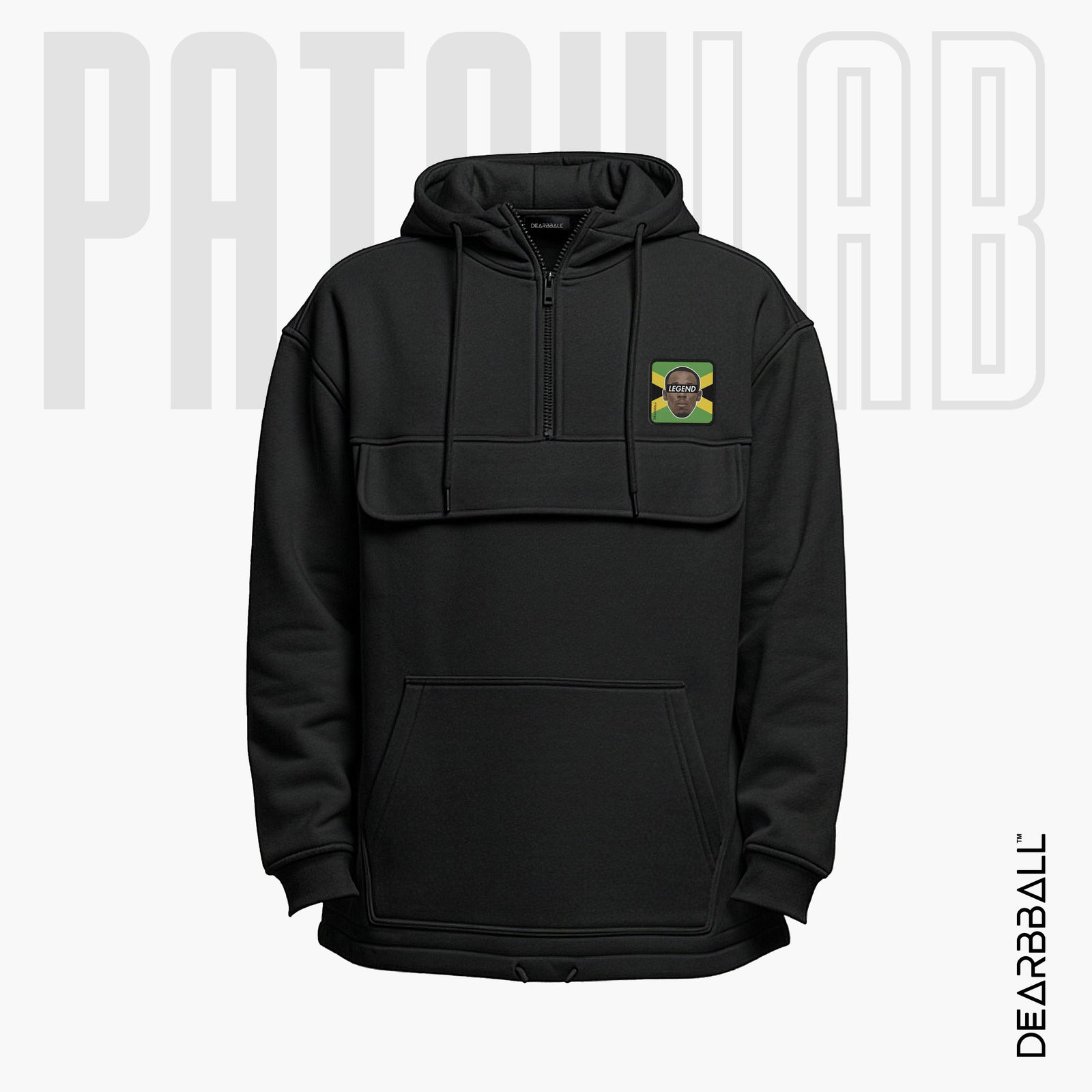 Hettegenser 3/4 Glidelås PatchLab
