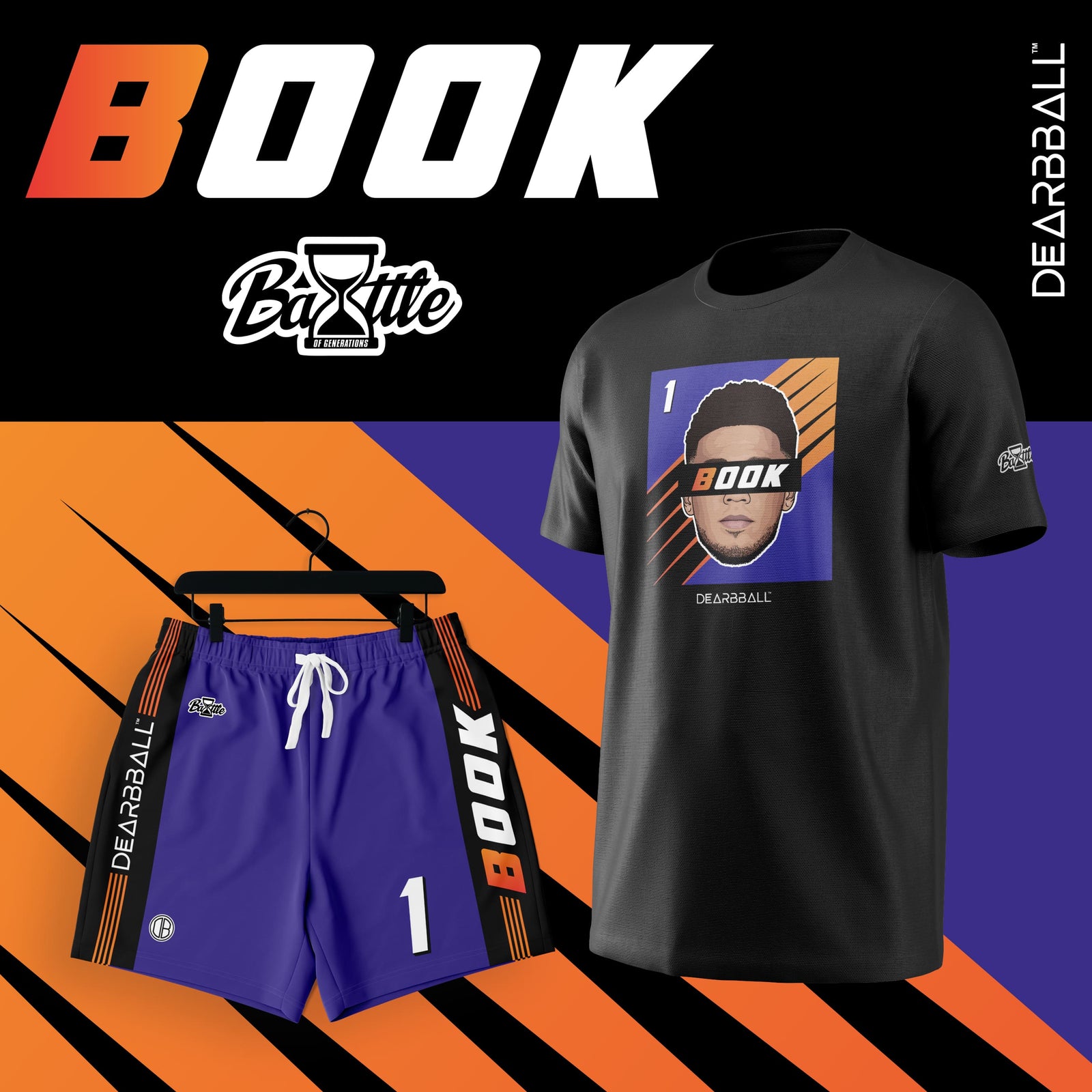 T-shirt Curta DearBBall Ensemble - Edição Premium BOOK VALLEY BOG