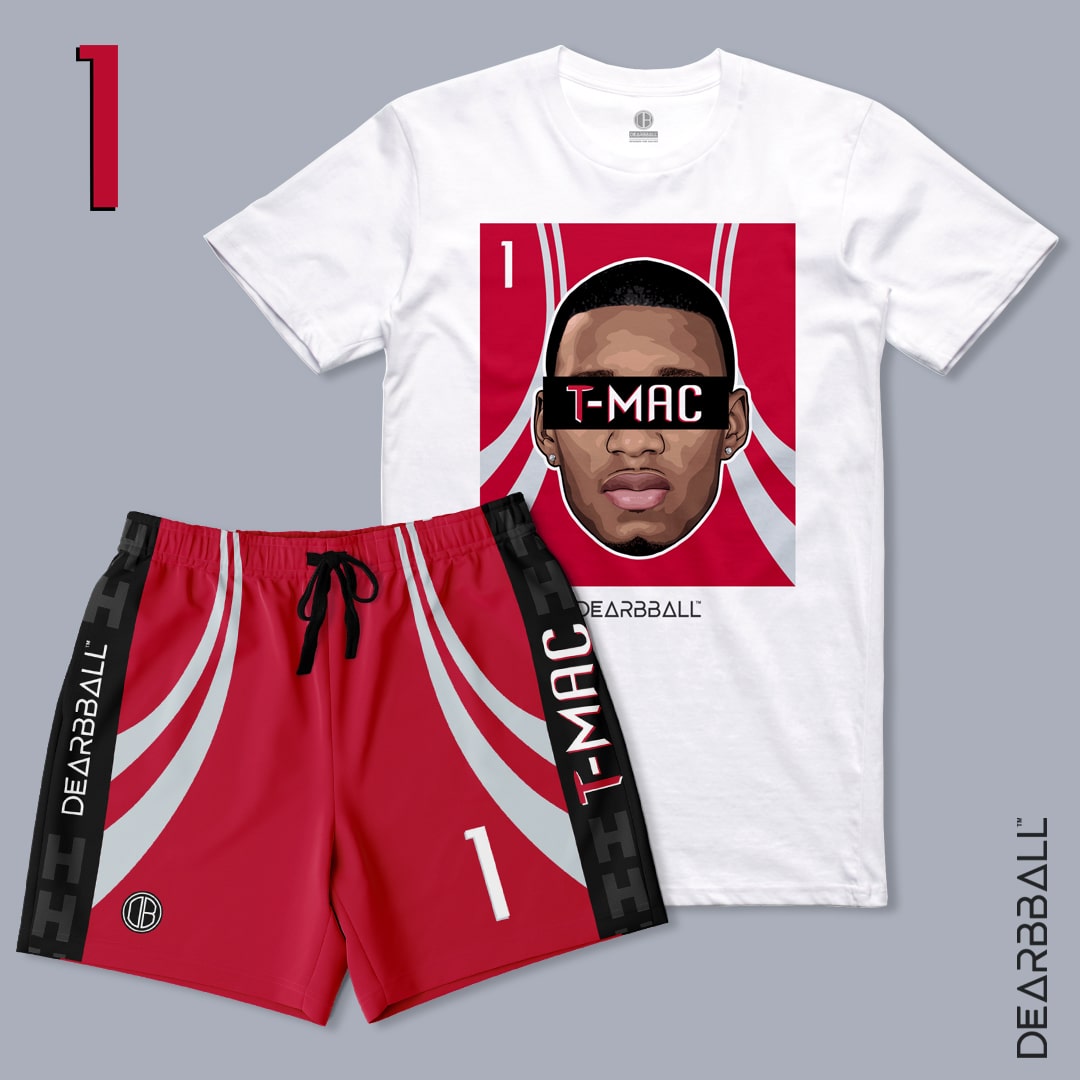 DearBBall Ensemble Kortermet T-skjorte - T-MAC Houston-utgave