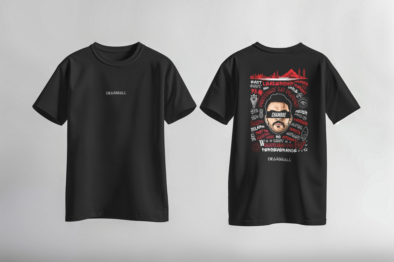 DearBBall T-Shirt Backprint - Marius Chambre Words Matter Edition