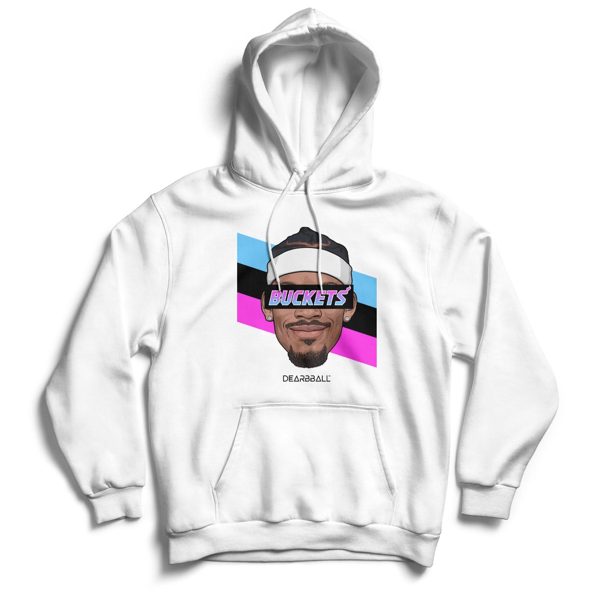 DearBBall Hoodie - BUCKETS Vice City Stripes Edition