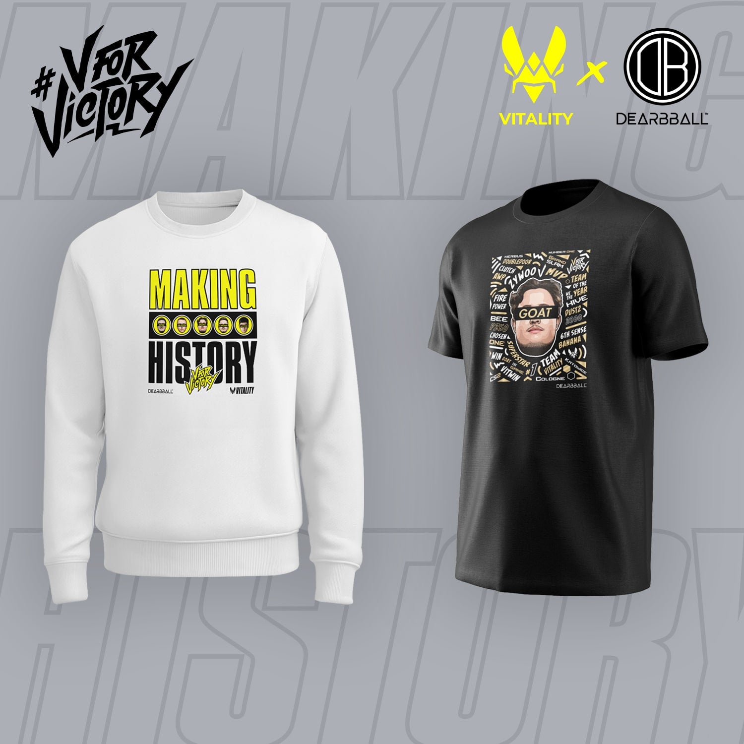 Pack Sweat e T-Shirt DearBBall - Edição Making History ZYWOO Goat