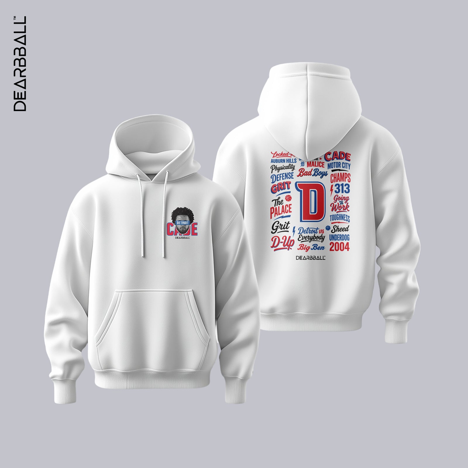 DearBBall Hoodie Premium - Cade DETROIT Words Matter Edition