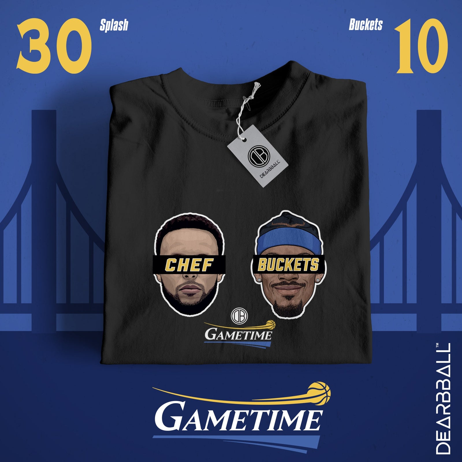 Pacco DearBBall 4 T-Shirt - Edizione Duo PLAYOFFS GAMETIME