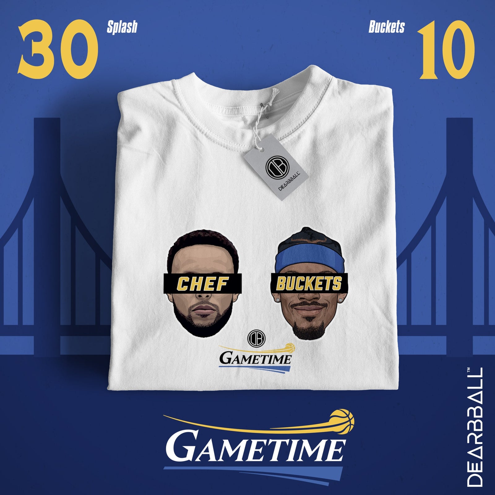 Pacco DearBBall 4 T-Shirt - Edizione Duo PLAYOFFS GAMETIME