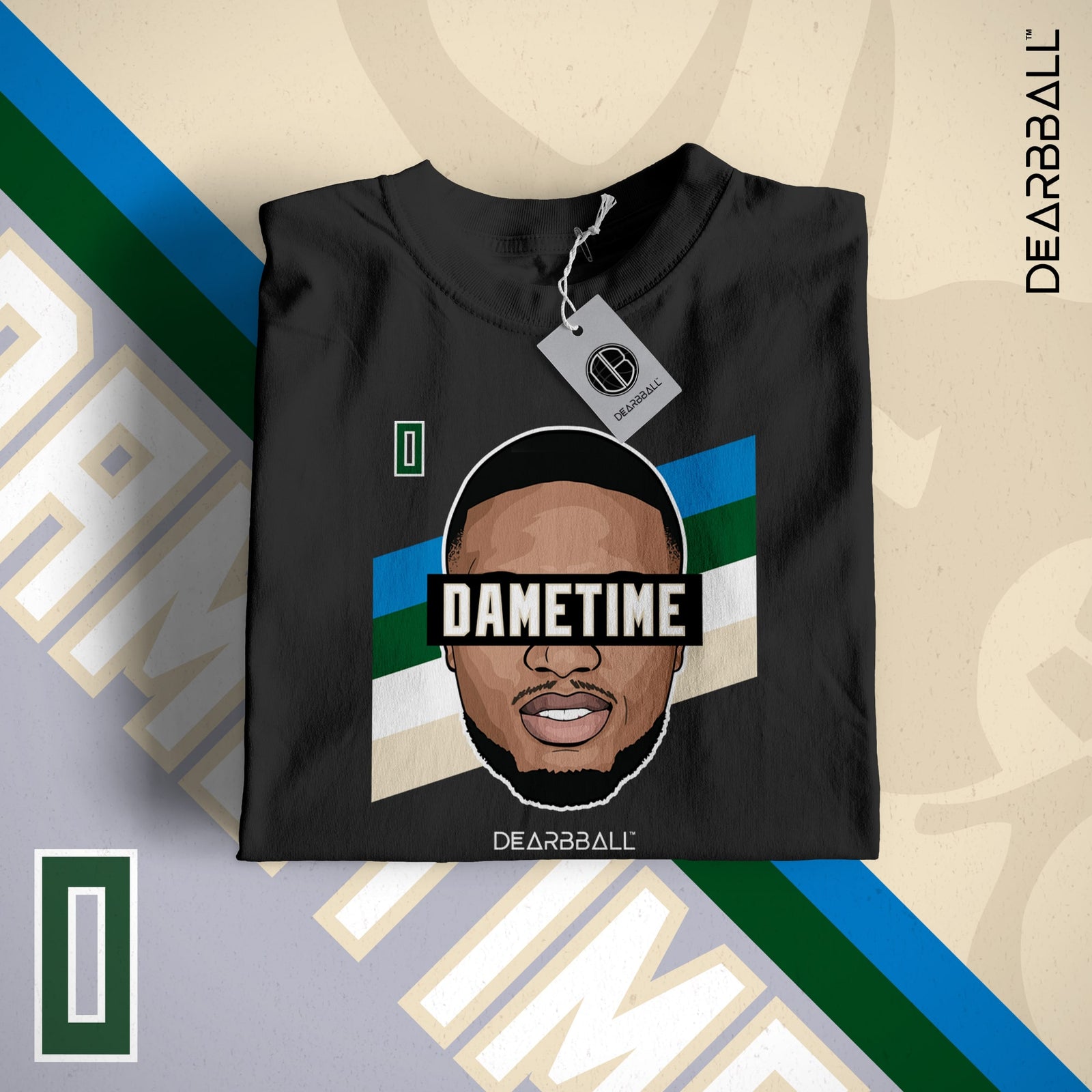 T-shirt DearBBall - Edição DameTime Stripes 0