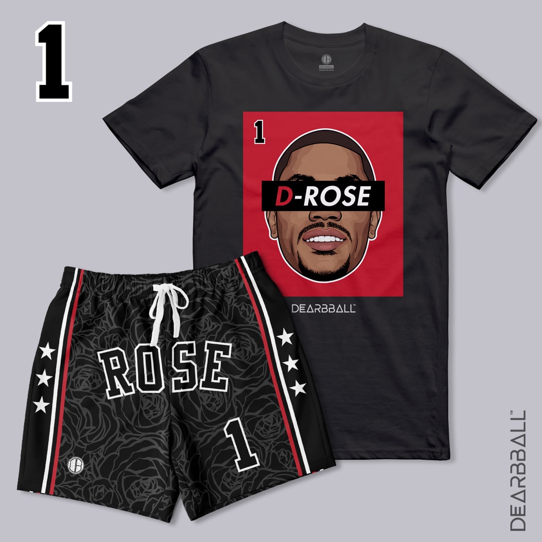 Conjunto DearBBall de T-shirt e Calções - Edição D-ROSE MVP 1