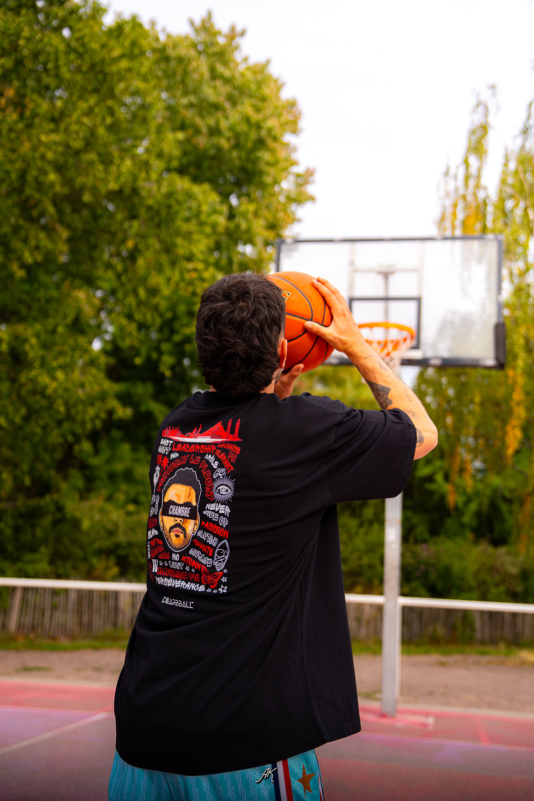 DearBBall T-Shirt Backprint - Marius Chambre Words Matter Edition