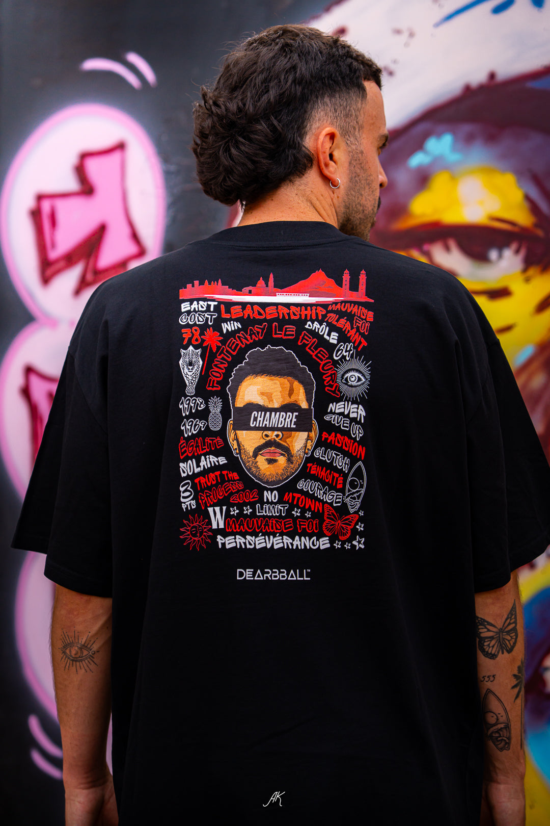 DearBBall T-Shirt Backprint - Marius Chambre Words Matter Edition