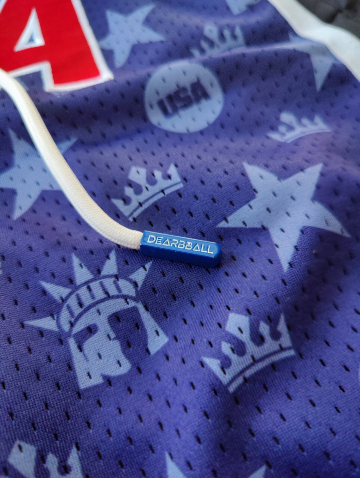 SHORT MESH DEARBBALL USA - ROYAUTÉ BLUE LIMITED EDITION