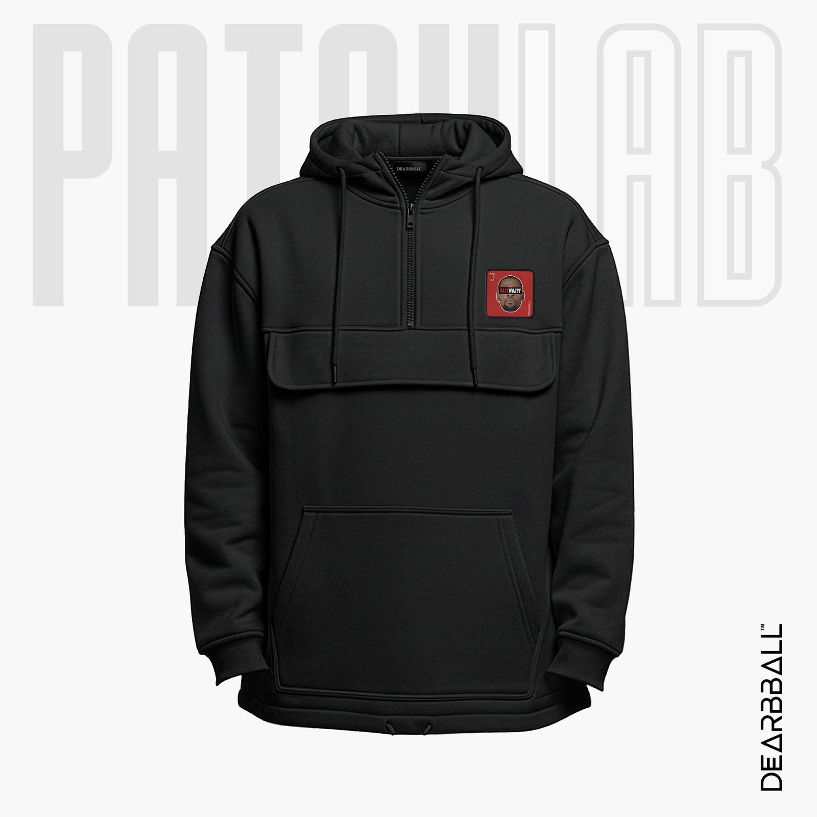 Hettegenser 3/4 Glidelås PatchLab