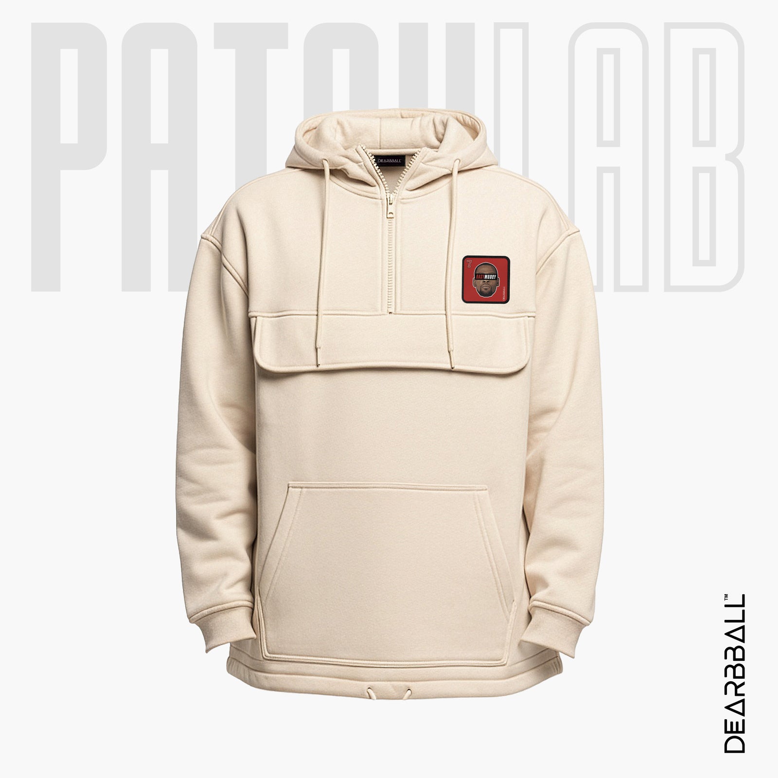 Hettegenser 3/4 Glidelås PatchLab