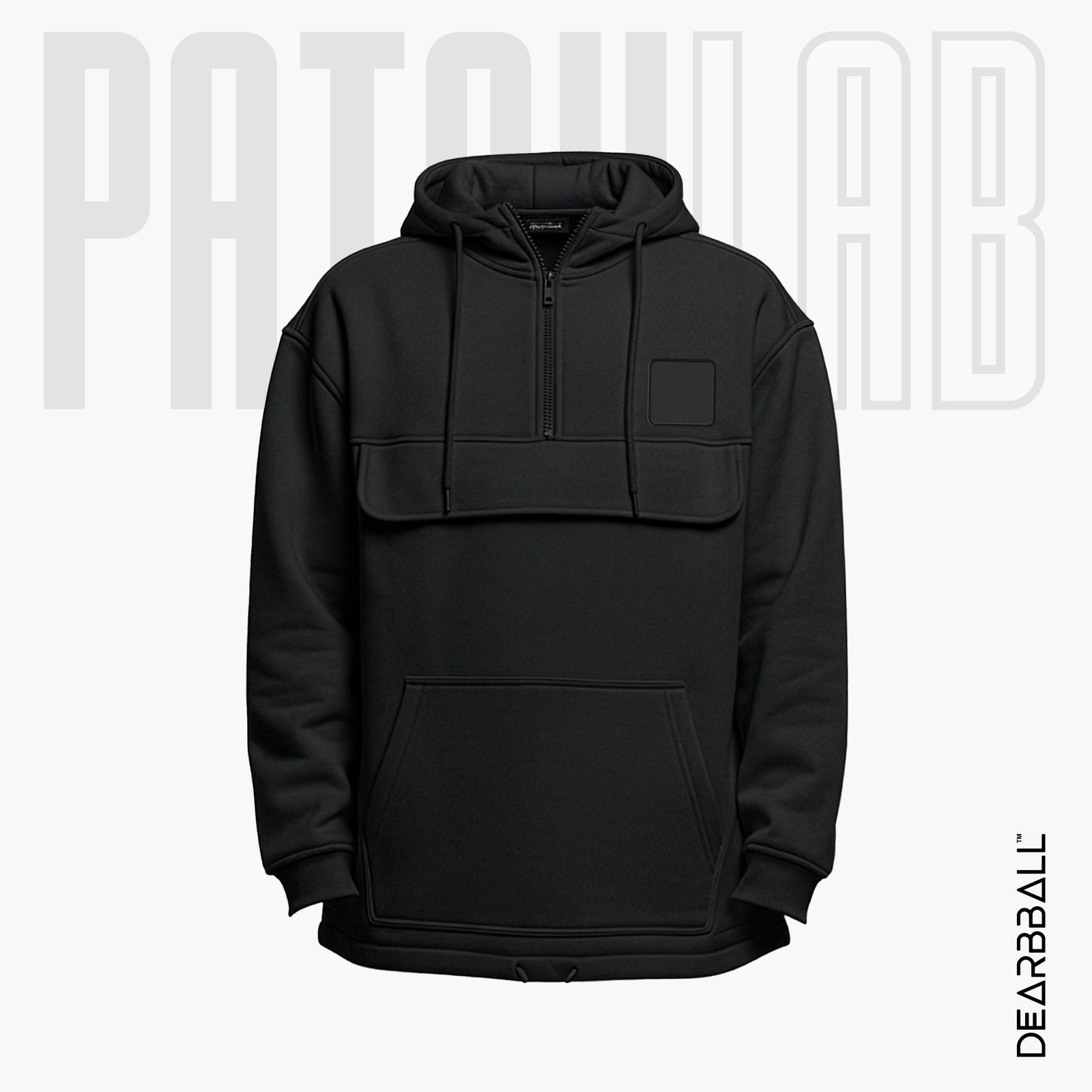 Hettegenser 3/4 Glidelås PatchLab