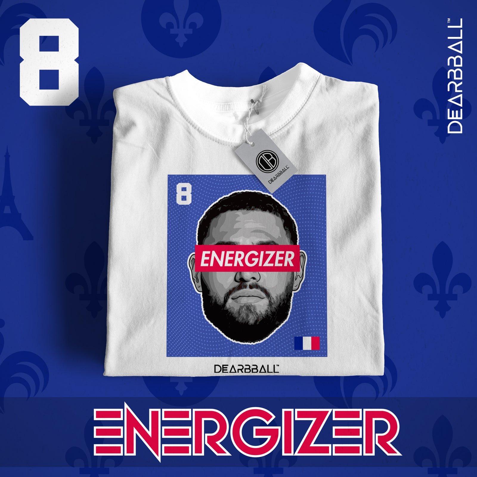 T-Shirt DearBBall - Edição ENERGIZER 10 France Clean