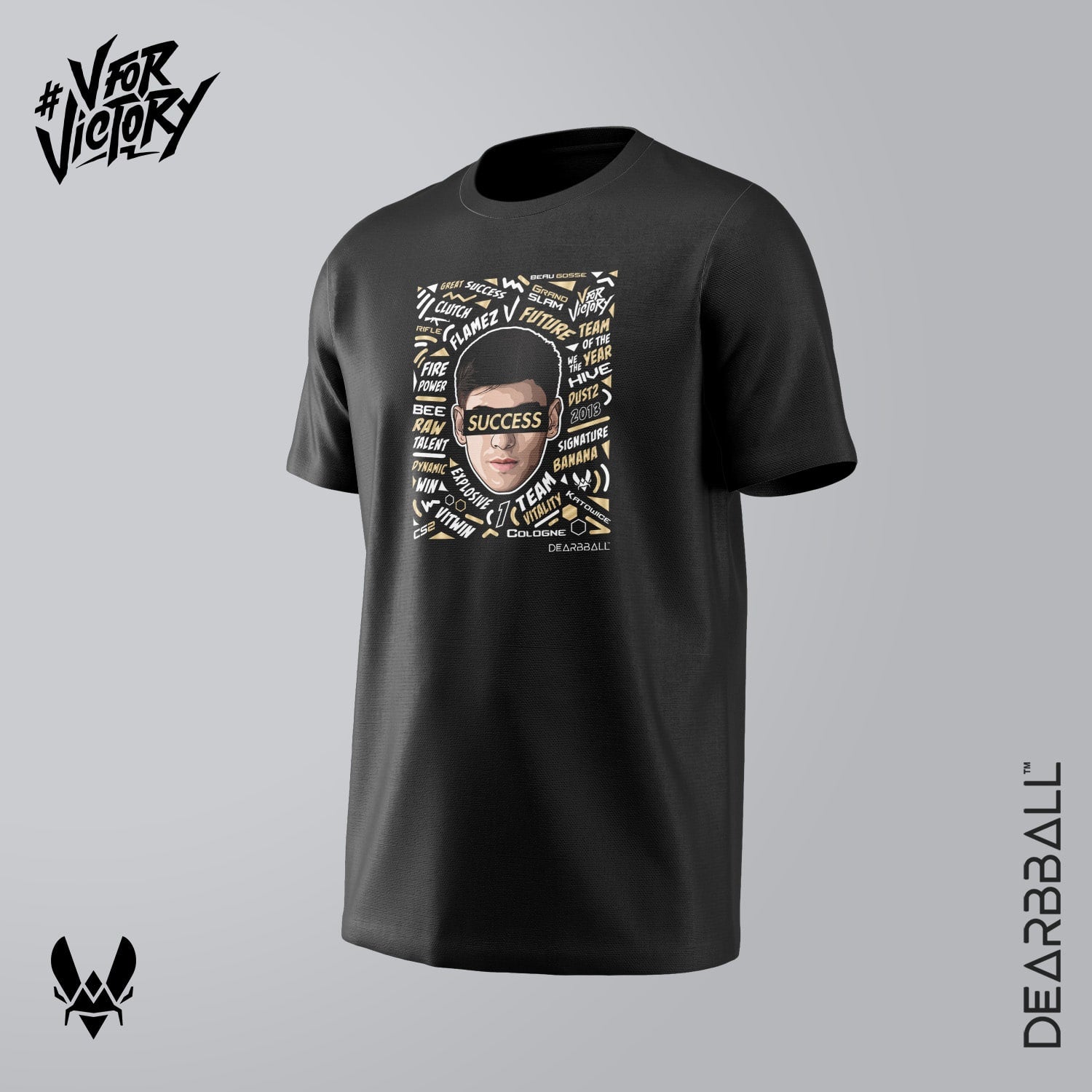 Pack 5 T-Shirts - Campeões do Vitality Grand Slam