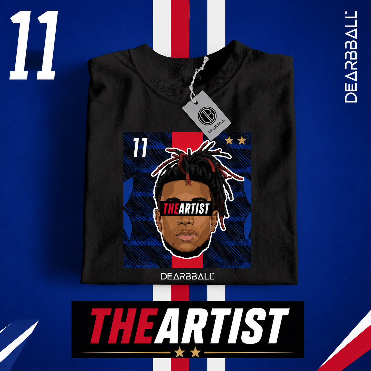 DearBBall Full Pack 4 T-Shirts - Midnight x Tricolor CDM Edition