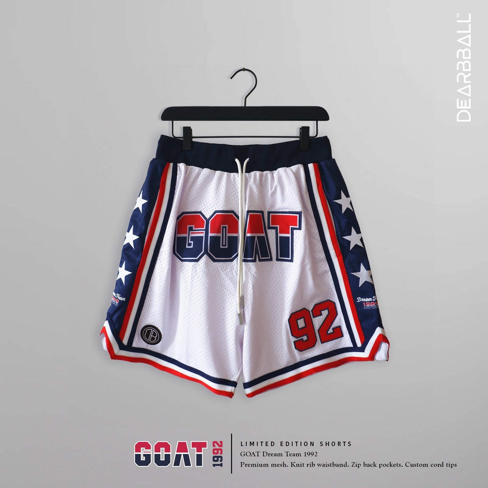 Calção MESH DEARBBALL GOAT - Edição Limitada DREAM TEAM 92'