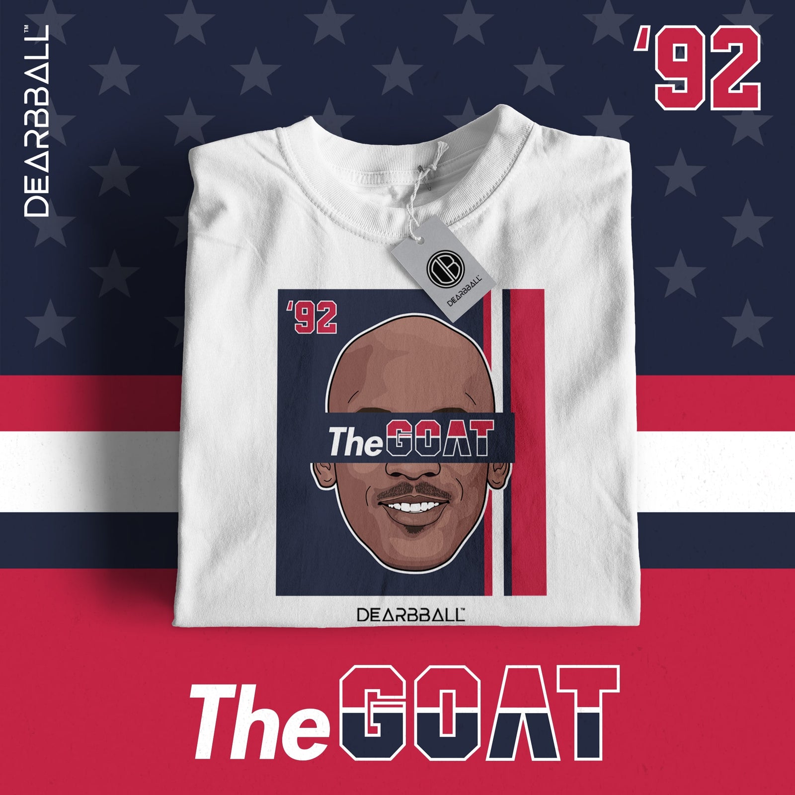 T-Shirt DearBBall - Edição The GOAT Dream Team 92